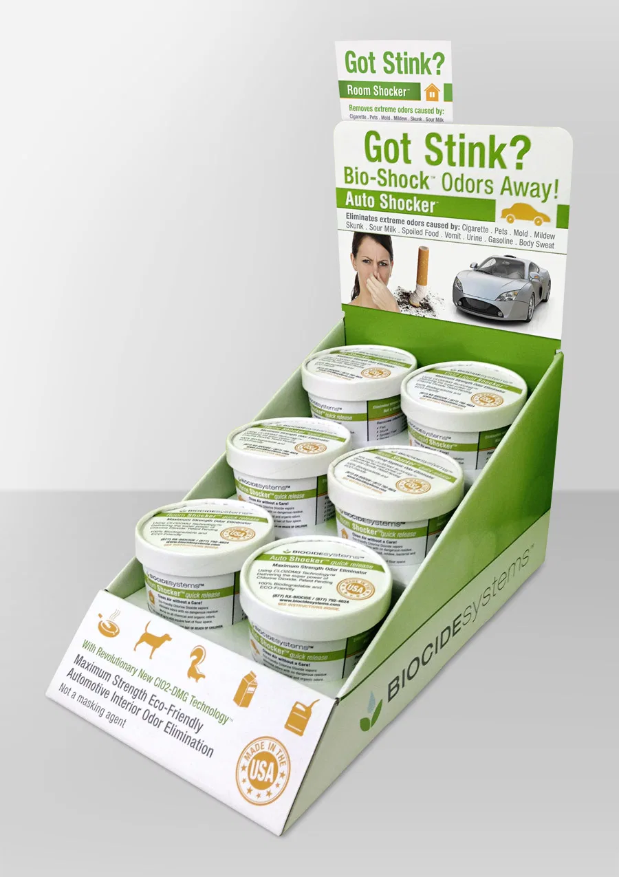 3220-6 – BIOCIDE Odor Absorber, Free Standing Tub Unscented Case Of 6 With English Packaging Chlorine Dioxide Vapors ...